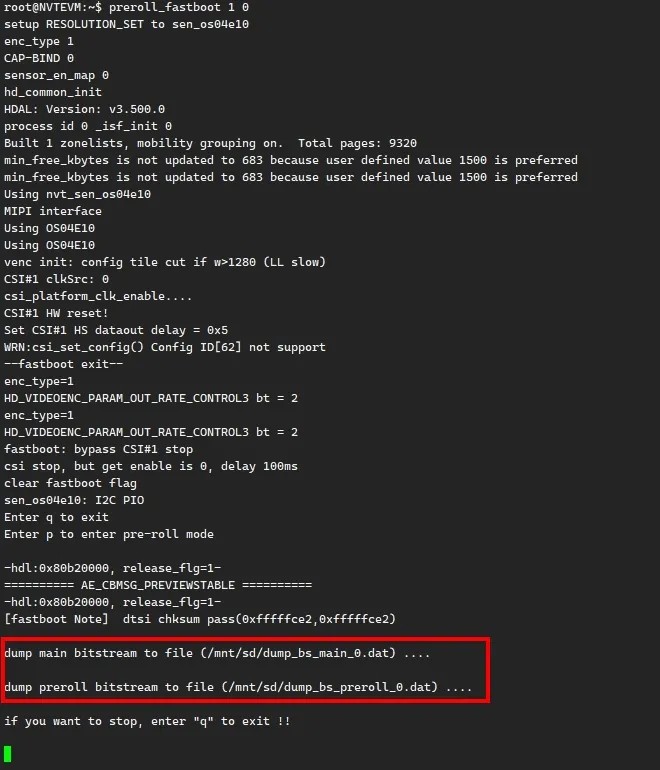 基于NovateK NT98568 + OmniVision OS04E10实现Preroll方案